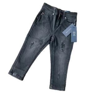 Tommy Hilfiger Boys Jeans Distressed Black Size 2T NWT